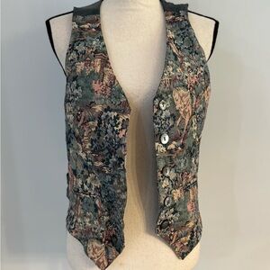 Karen Kane Green and Pink Top with Vibrant Colors